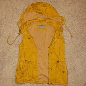 Mustard yellow utility vest